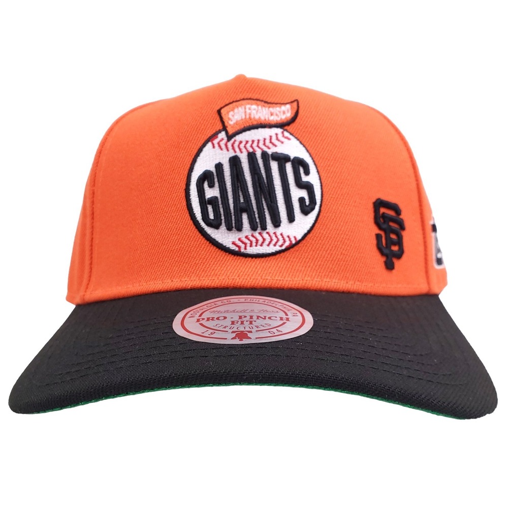 Topps San Francisco Giants Mitchell & Ness MLB Pro Fit‎ Snapback Hat Cap NWT